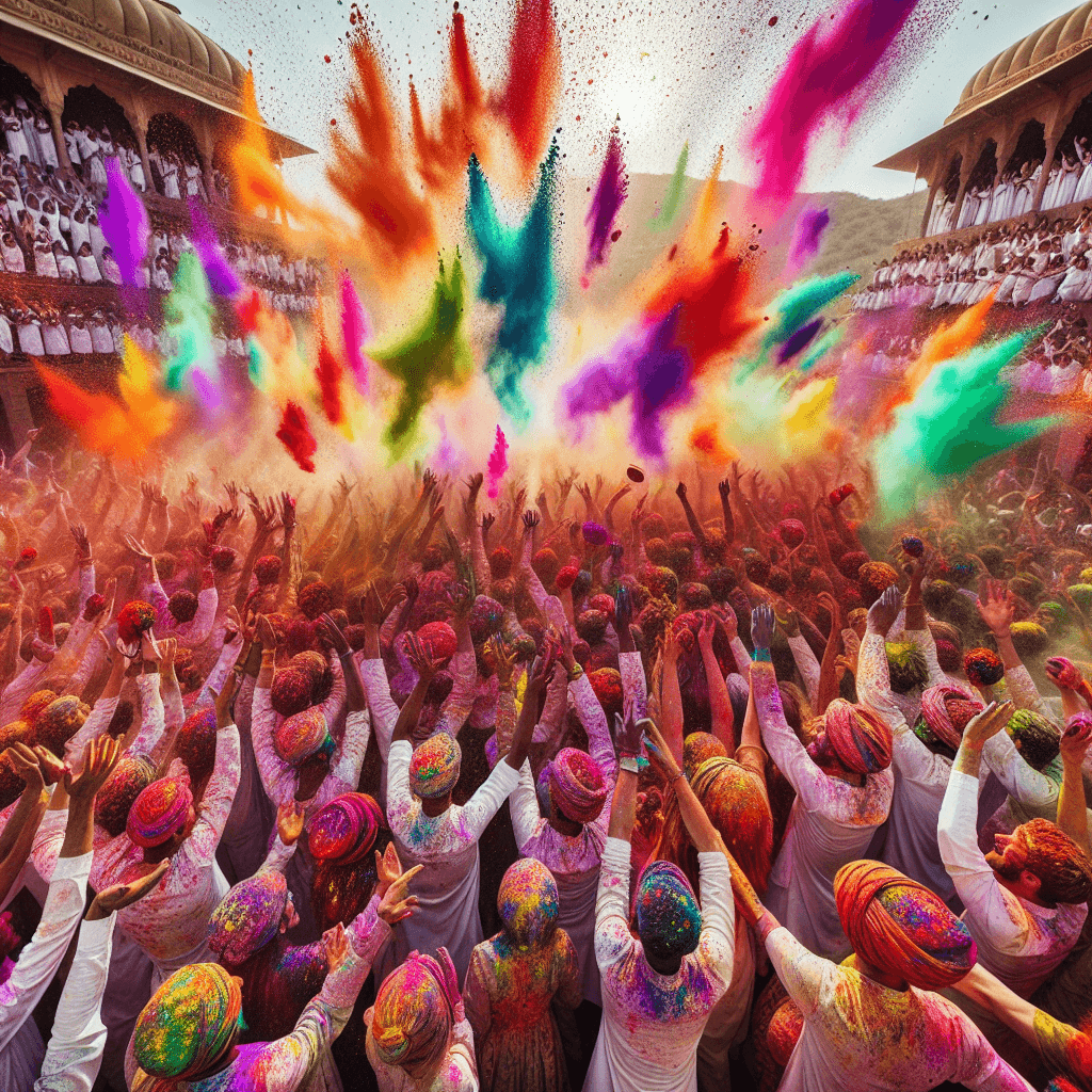 The Holi Festival Of Colors Paint By Number
