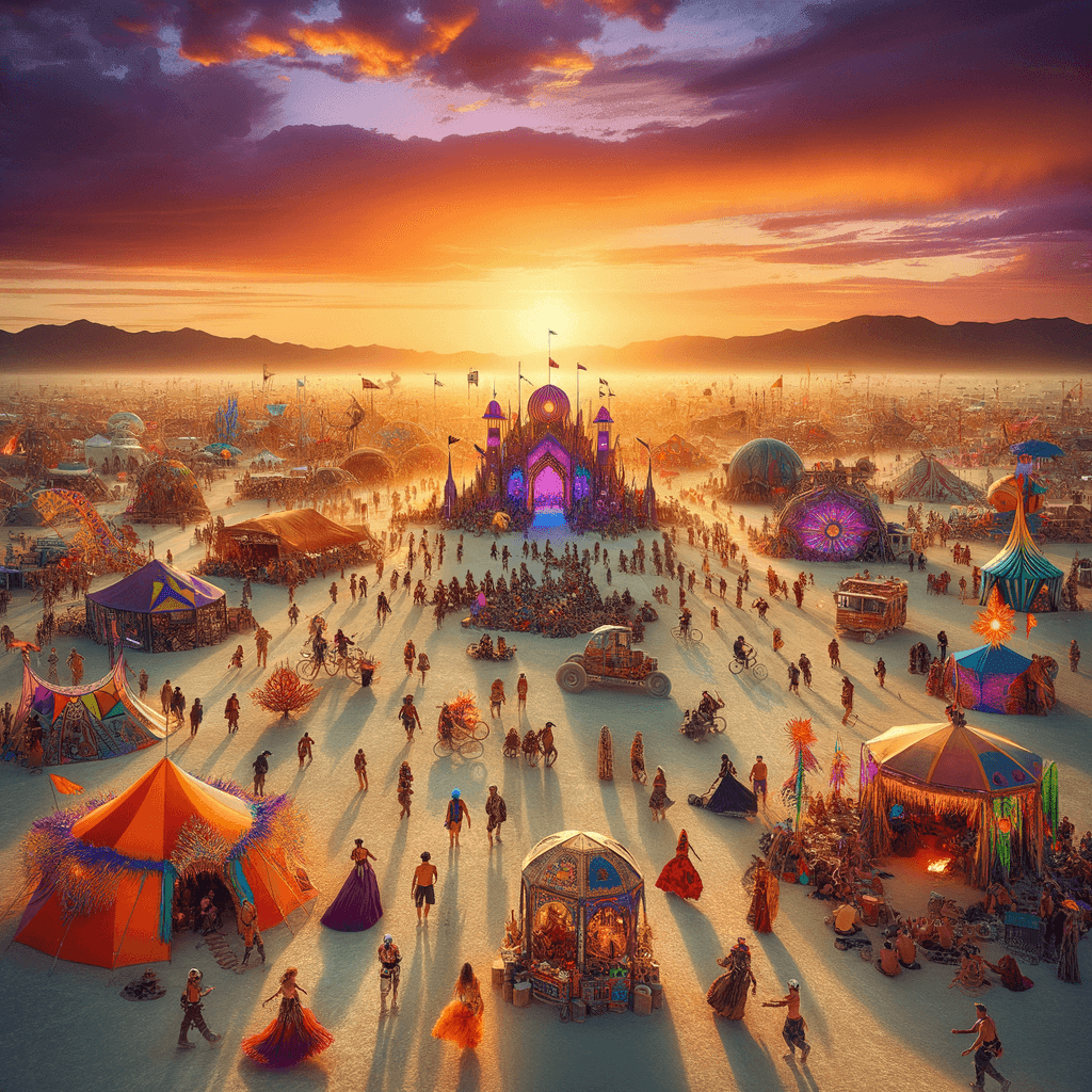 Burning Man - United States DIY Paint By Numbers