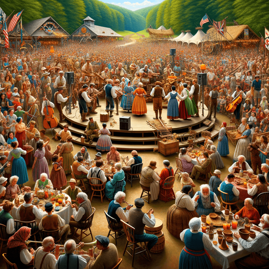 Folk Life Festival - Virginia Paint By Color