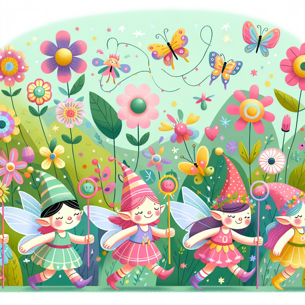 Garden Pixie Parade Paint By Numbers Art