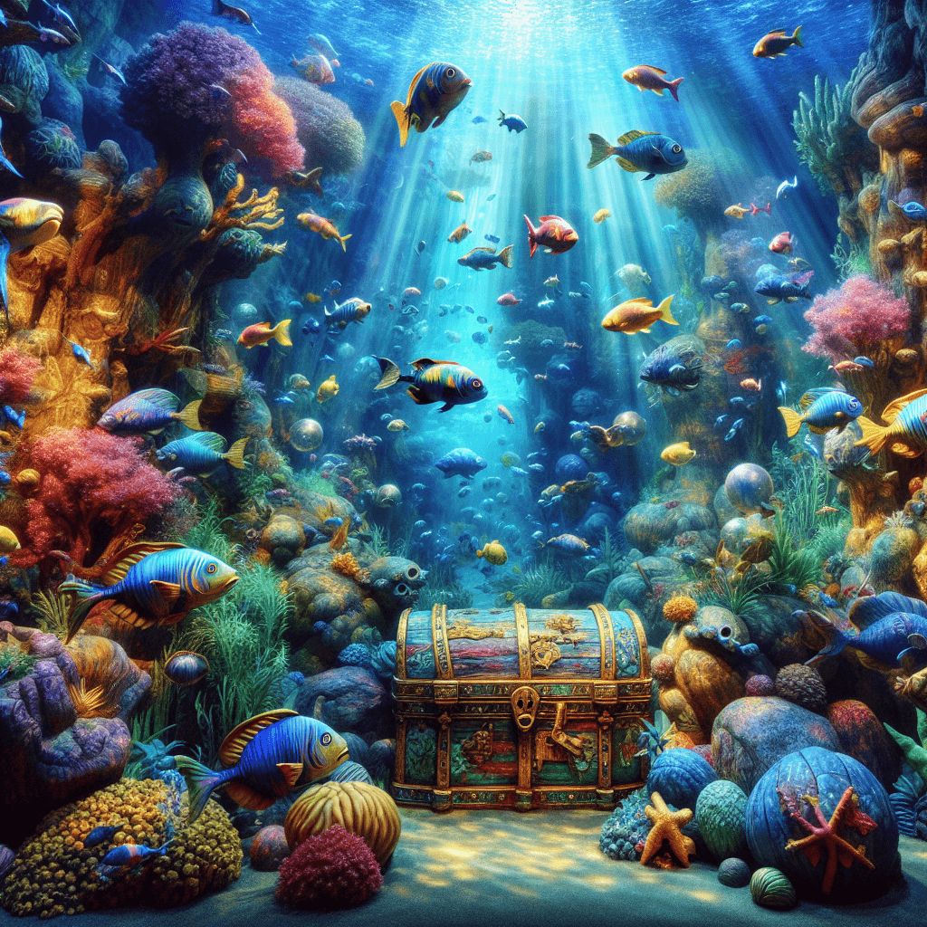 Oceanic Treasure Quest Paint By Numbers Art