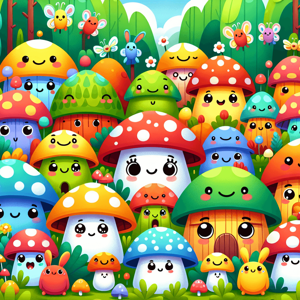 Magical Mushroom Kingdom Numbered Painting Kits