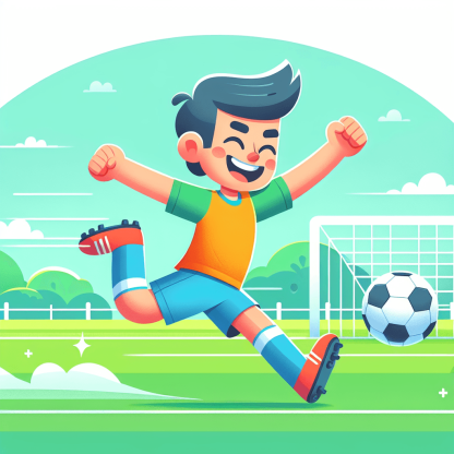 Energetic Soccer Player Paint By Numbers Kits