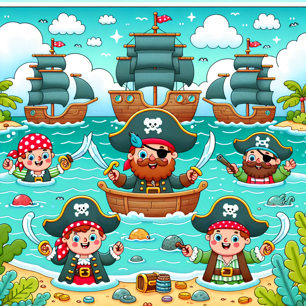 Exciting Pirate Lagoon DIY Paint By Numbers