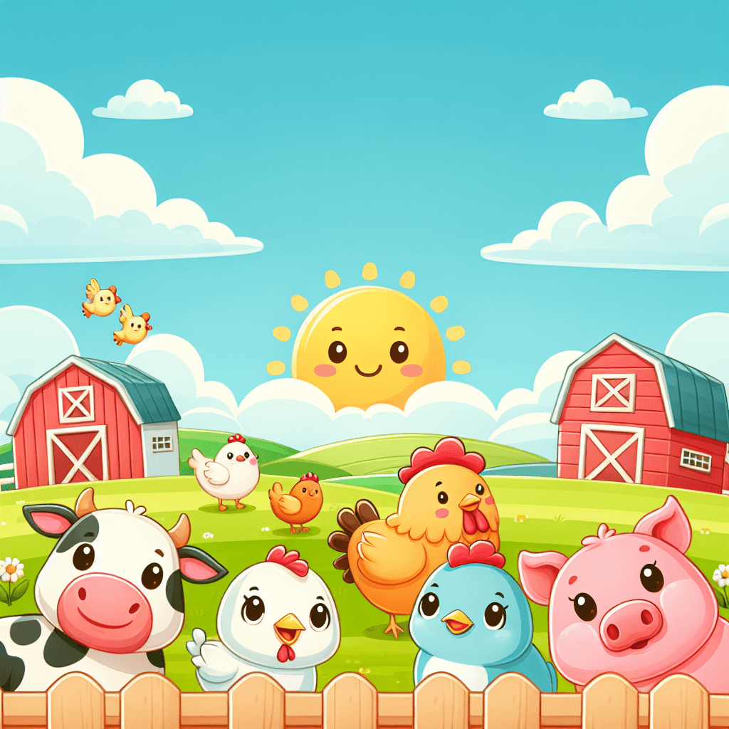 Sunny Day In The Farmyard Numbered Painting Kits