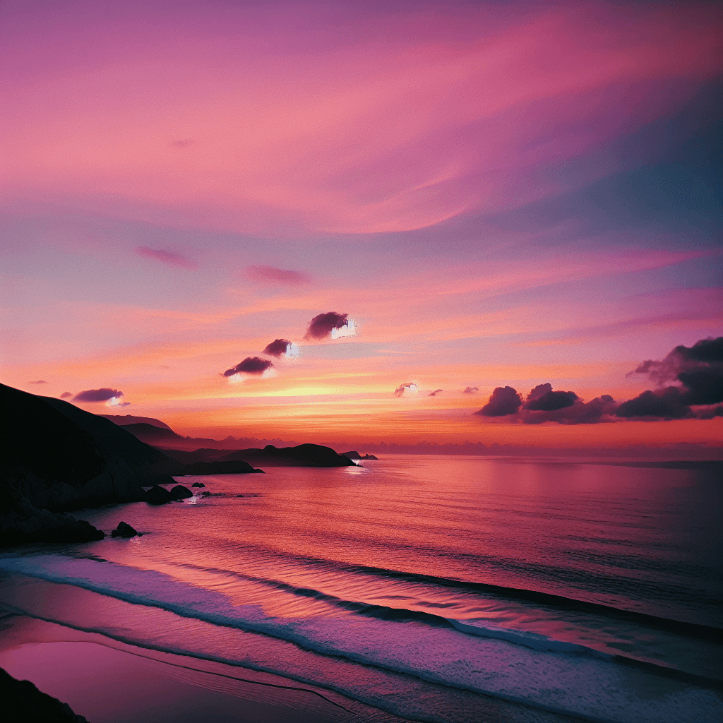 Sunset Beach Tranquility Paint By Numbers Art