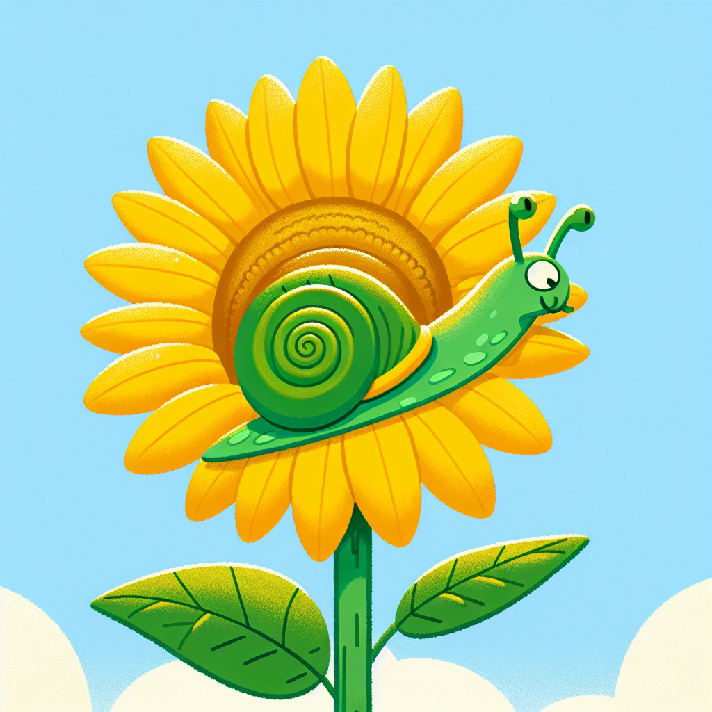 Sunny Sunflower Snail Numbered Painting Kits