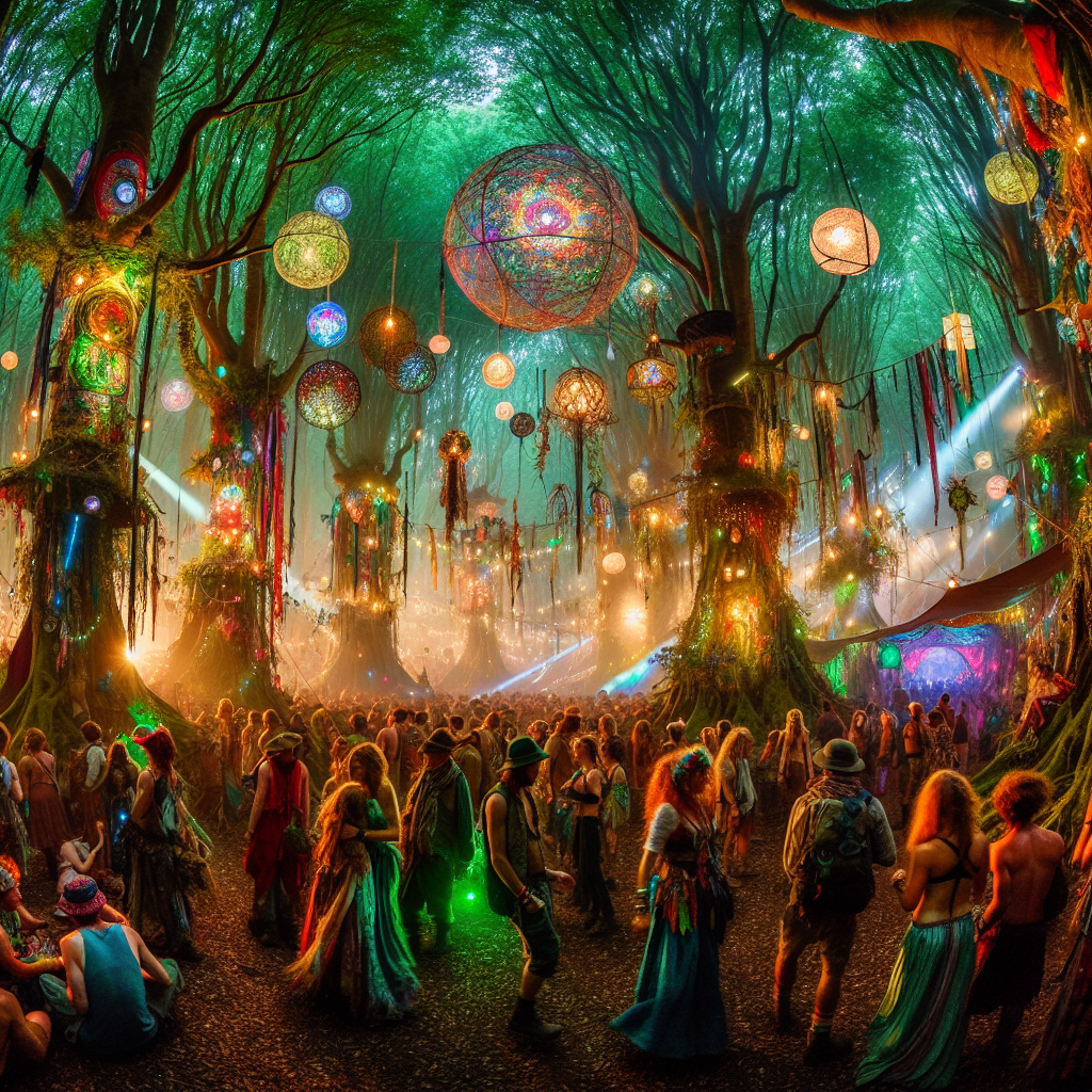 Electric Forest Paint By Numbers Art