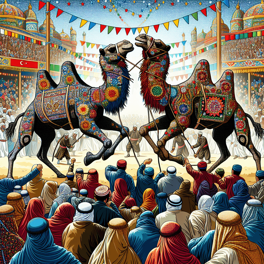 Camel Wrestling Championship - Turkey Numbered Painting Kits