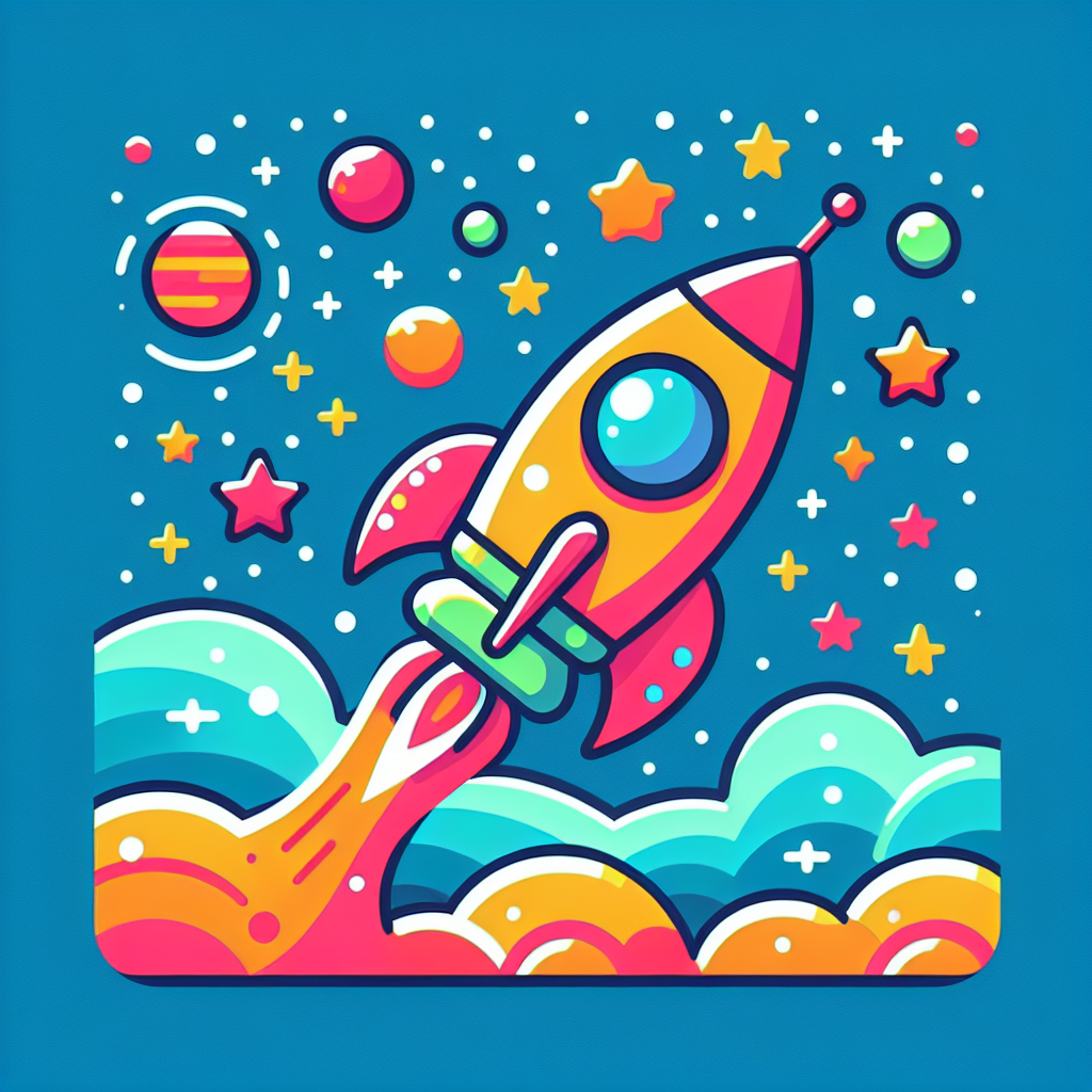 Space Explorer Rocket Ride Paint By Color