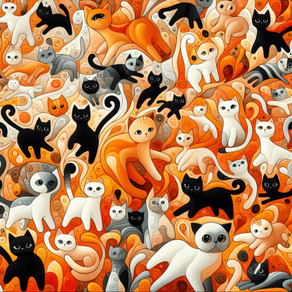 Cat's Whisker Whimsy Painting By Numbers Kit