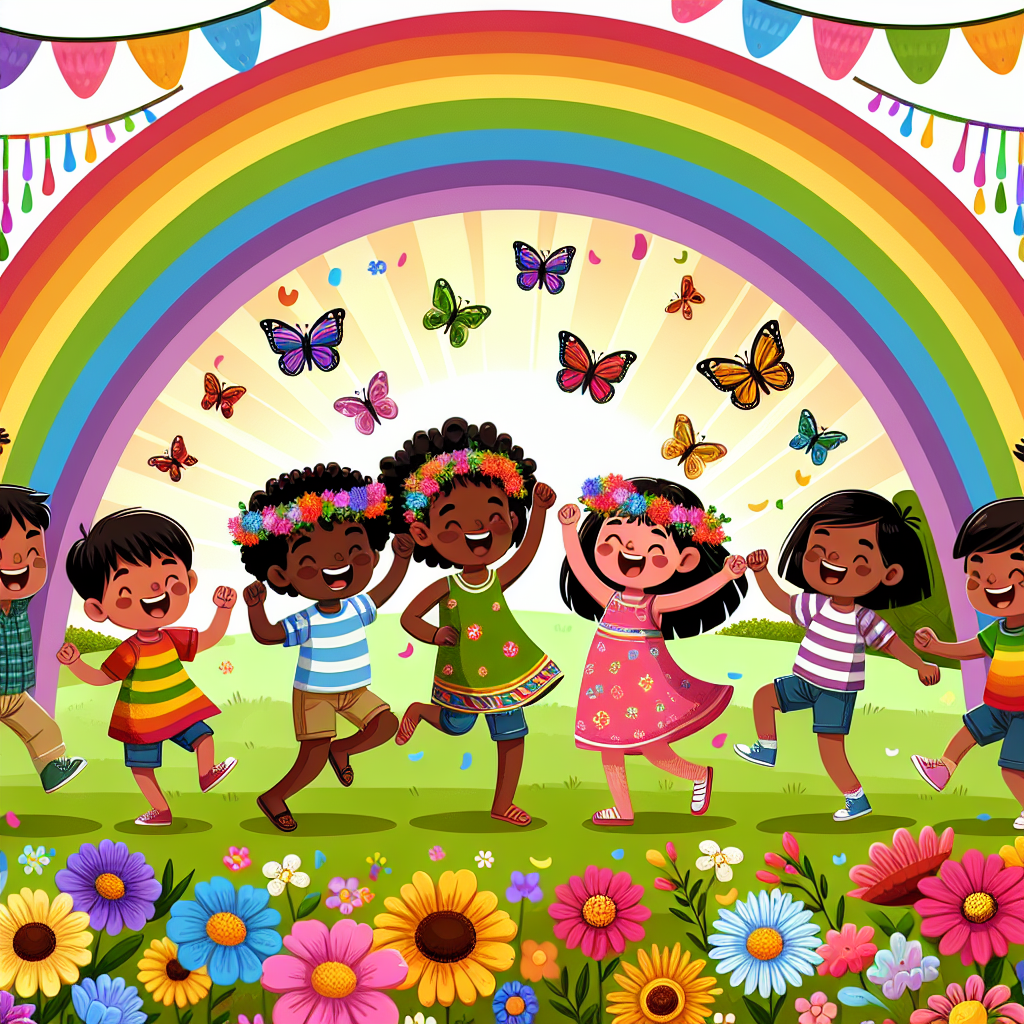 Vibrant Rainbow Celebration Paint By Number