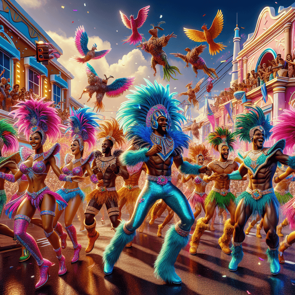 Nassau Junkanoo Parade - Nassau, Bahamas Paint By Number