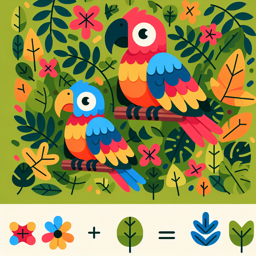Peppy Parrots' Jungle Parade Paint By Numbers