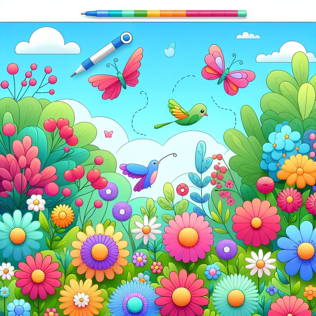 Colorful Garden Harmony Painting Number Kit