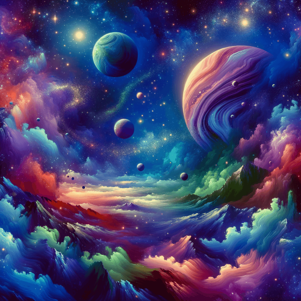 Galactic Wanderlust Journey Paint By Color