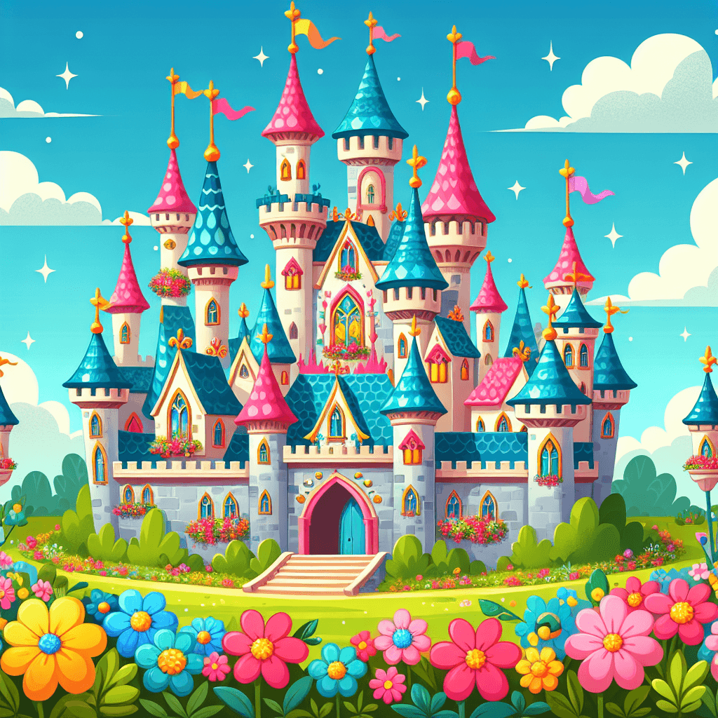 Charming Fairy Tale Castles Numbered Painting Kits