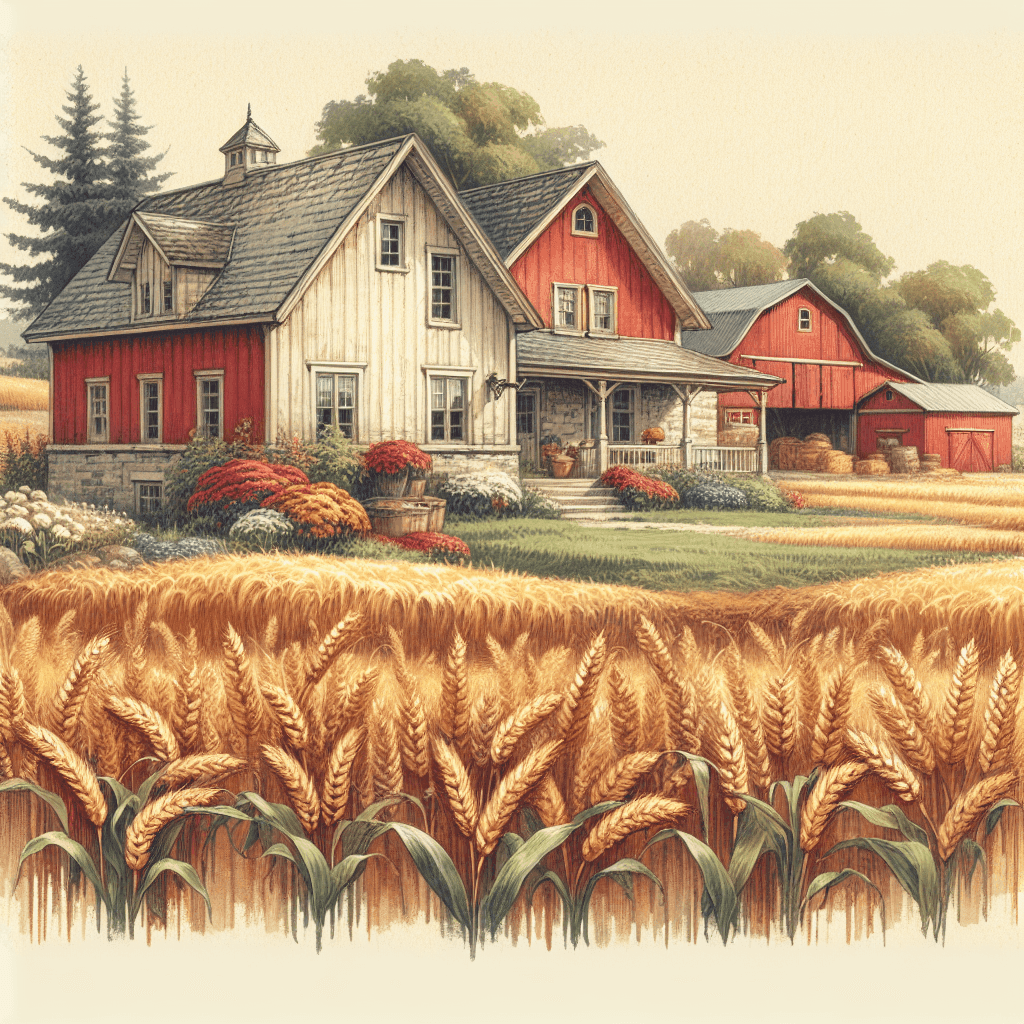Rustic Farmhouse View Paint By Numbers Art