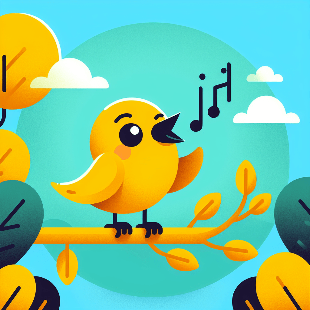 Charming Canary Sing Numbered Painting Kits