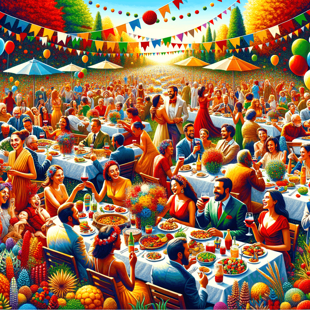 Lively Garden Party DIY Paint By NumbersLively Garden Party - DIY Painting By Numbers Kit - Image 3