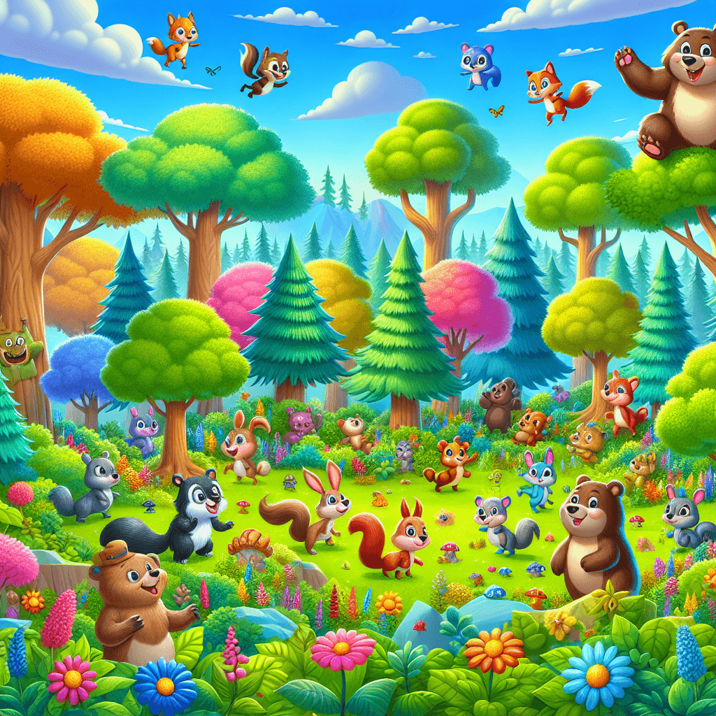 Forest Friends Adventure For Kids Number Painting