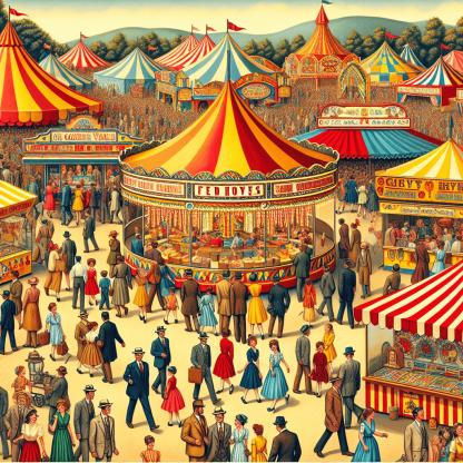Charming Vintage Fair Painting By Numbers Kit