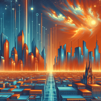 Retro Futuristic Skyline DIY Paint By Numbers