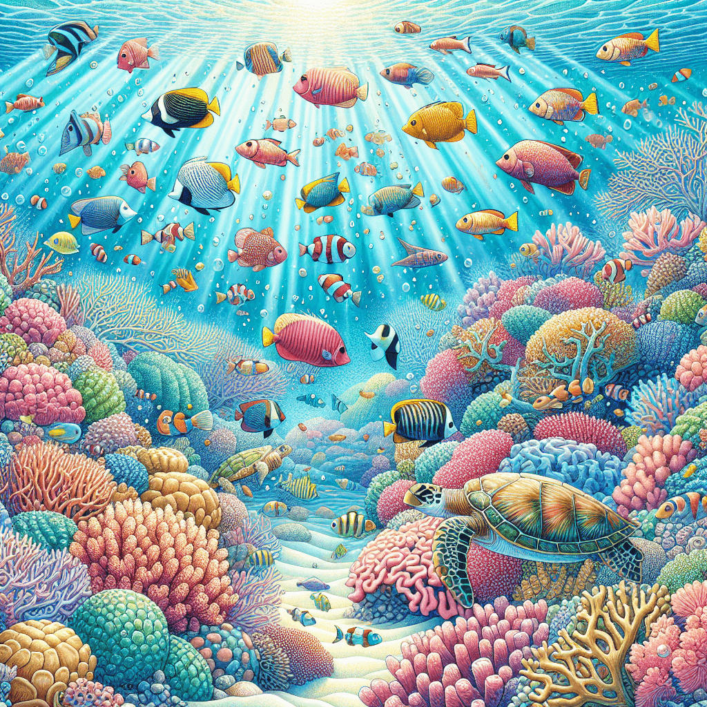 Underwater Reef Paradise Paint By Color