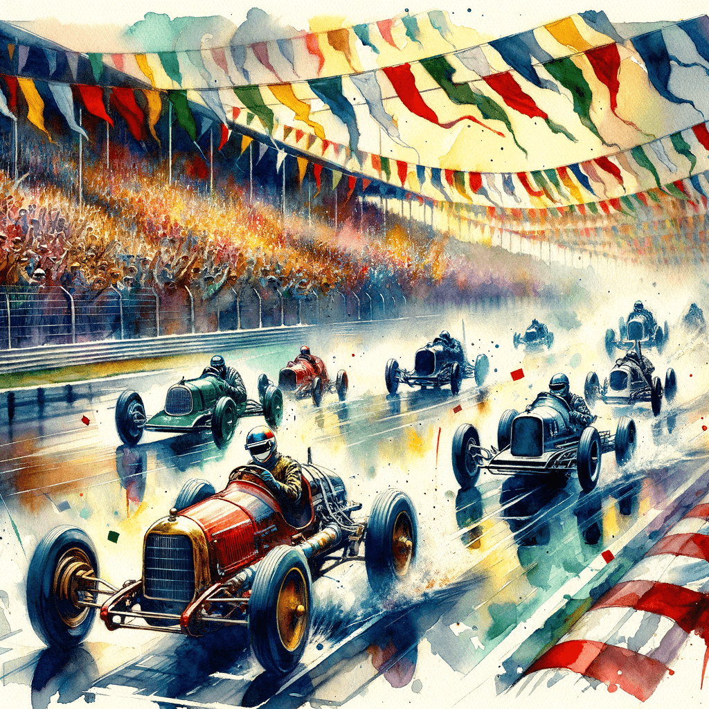 Exciting Racing Cars Paint By Numbers Art