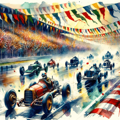 Exciting Racing Cars Paint By Numbers Art