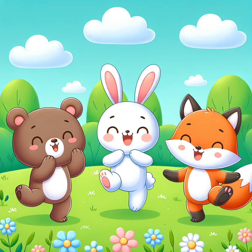 Dancing Little Animals Paint By Numbers Art