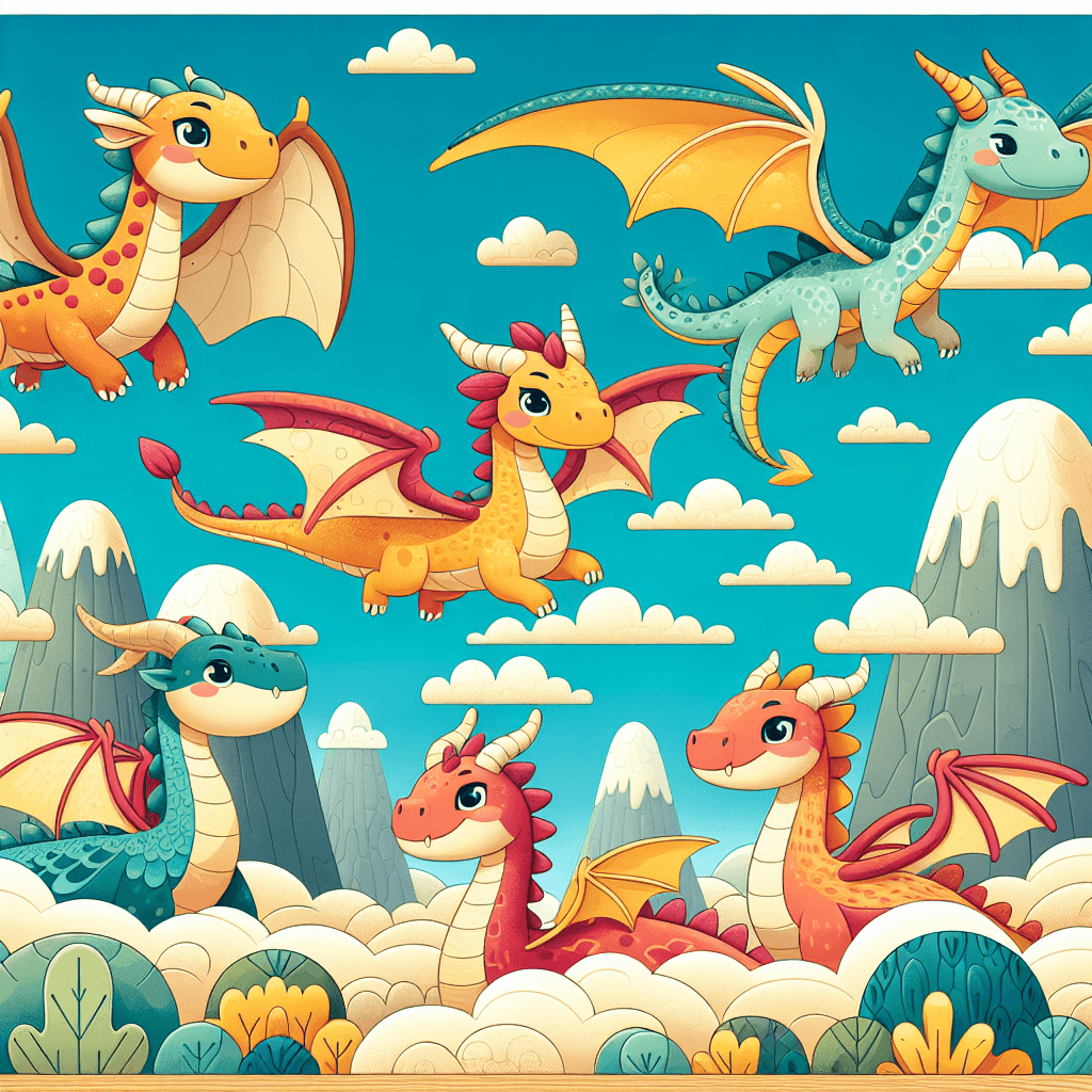 Fantastic Flying Dragons DIY Paint By Numbers