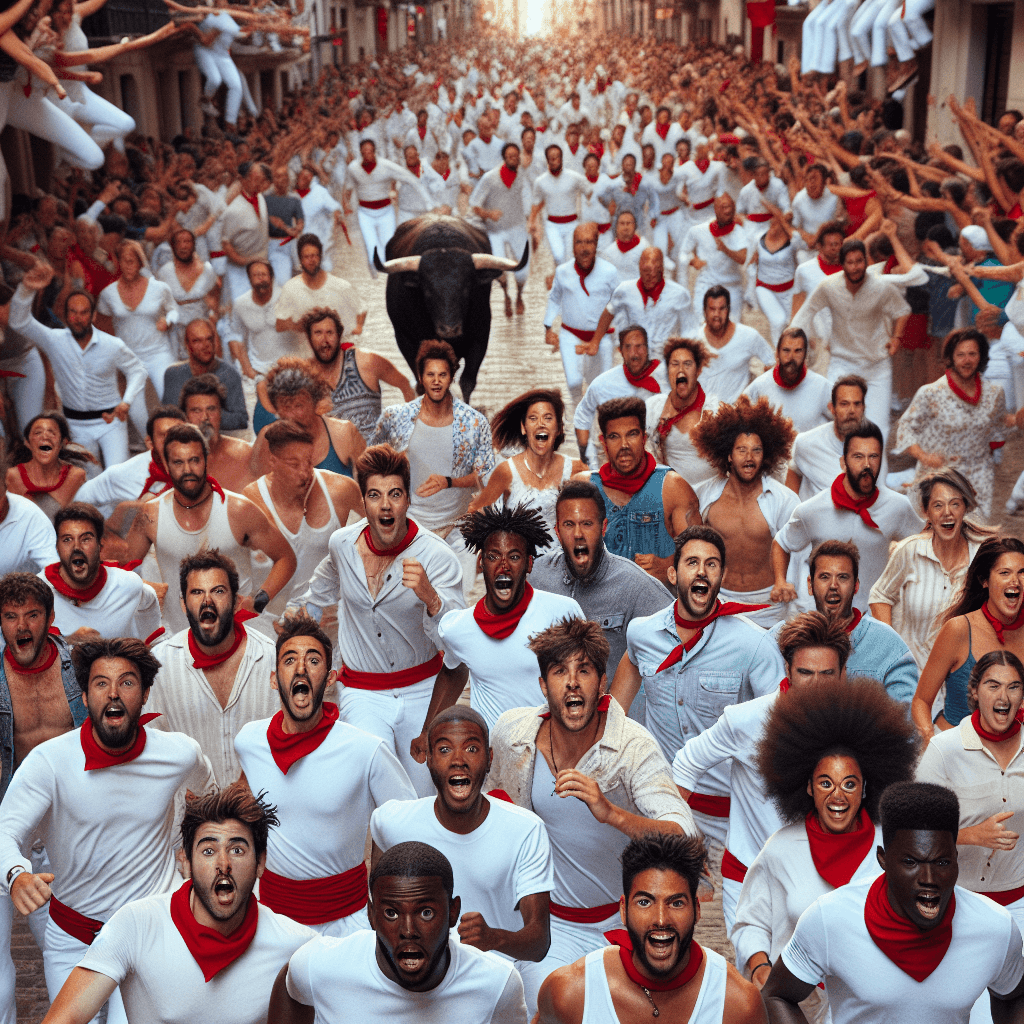 Festival Of San Fermin Painting By Numbers Kit