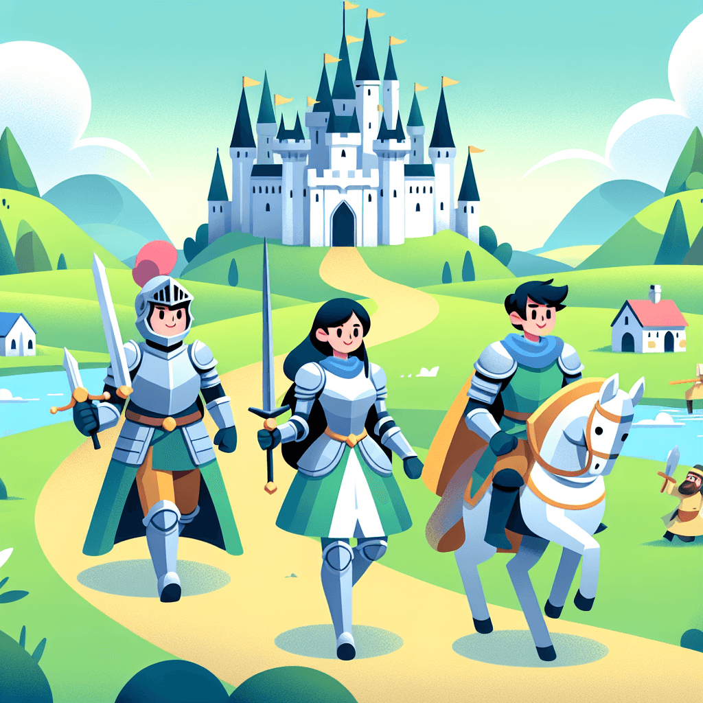 Castle Adventure With Enchanted Knights Paint By Numbers