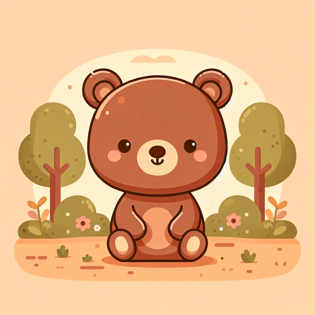 Happy Little Bear Numbered Painting Kits