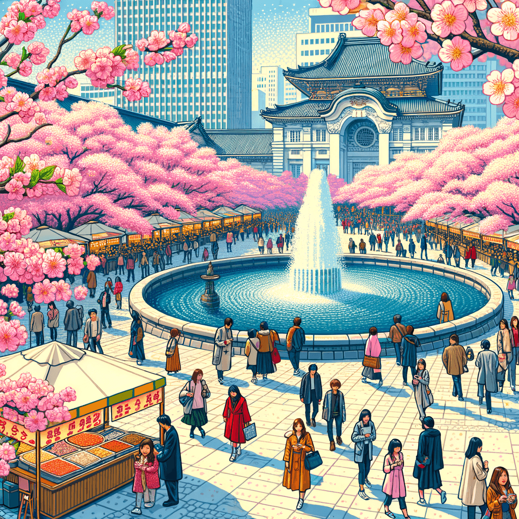 The Cherry Blossom Festival Paint By Number