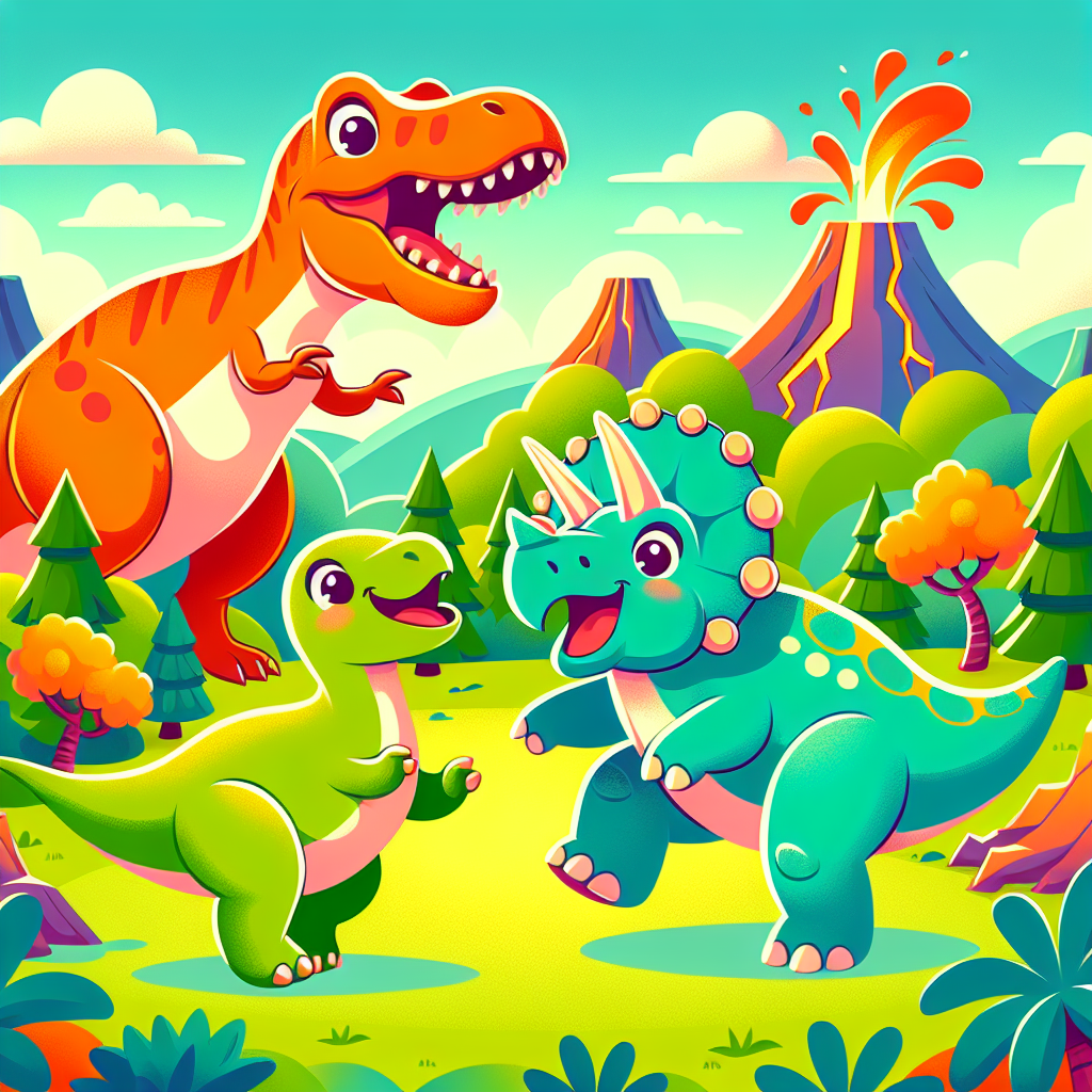 Delightful Dinosaur Expedition Paint By Numbers Art