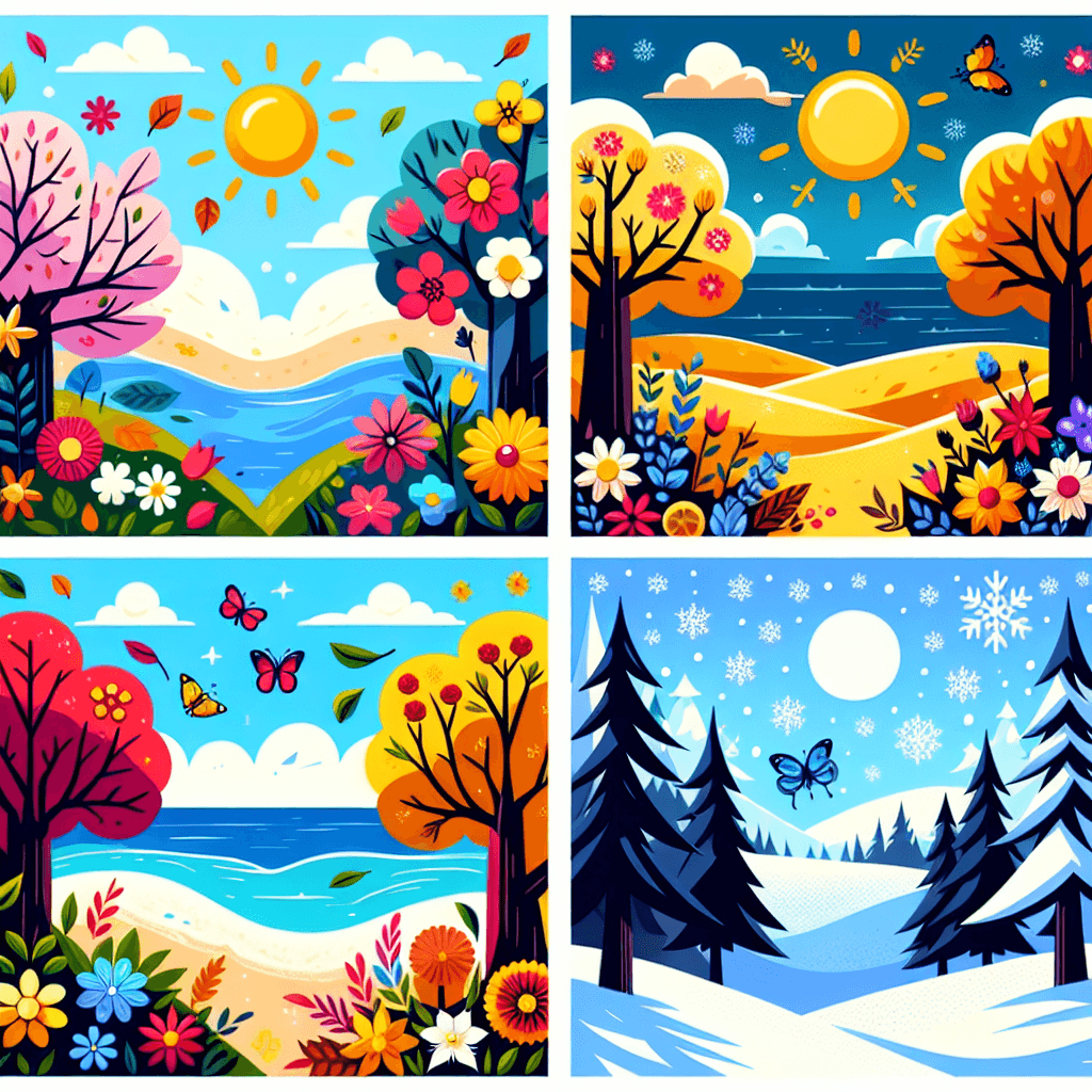 Magical Seasons Of Nature Painting Number Kit
