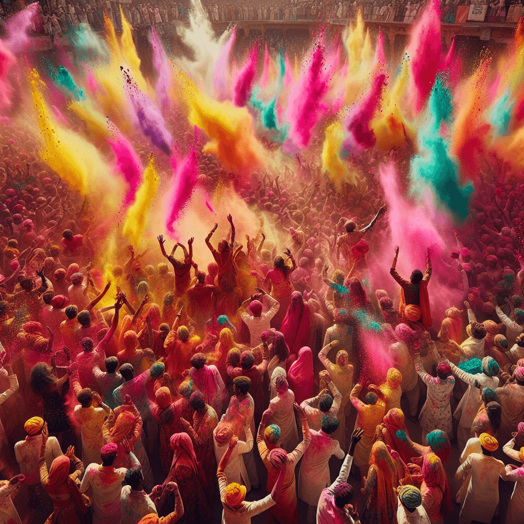 Holi Festival Of Colors - India Painting Number Kit