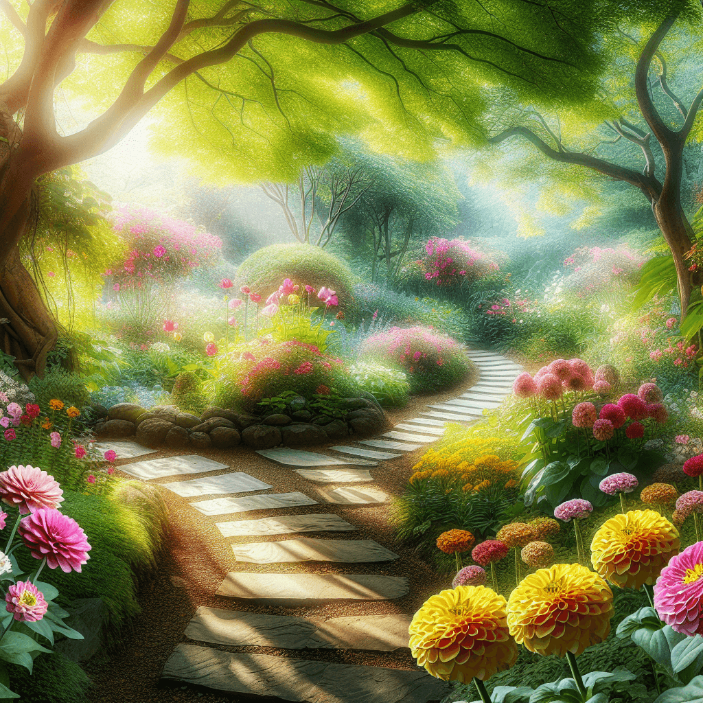 Artistic Garden Retreat Painting By Numbers Kit