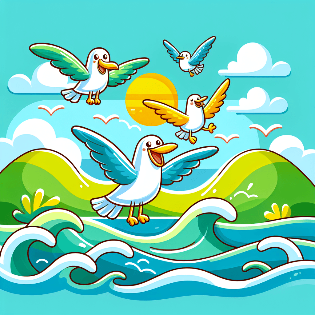 Seaside Seagull Soar Paint By Numbers Art