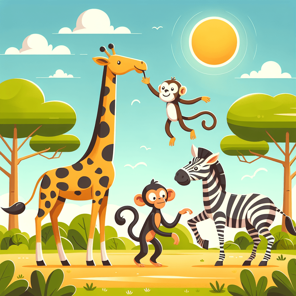 Colorful Zoo Adventure Paint By Numbers Art