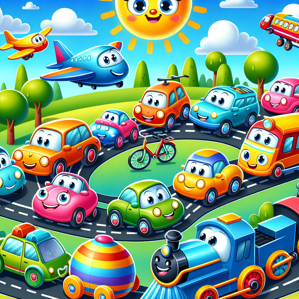 Colorful Transportation Adventure Numbered Painting Kits