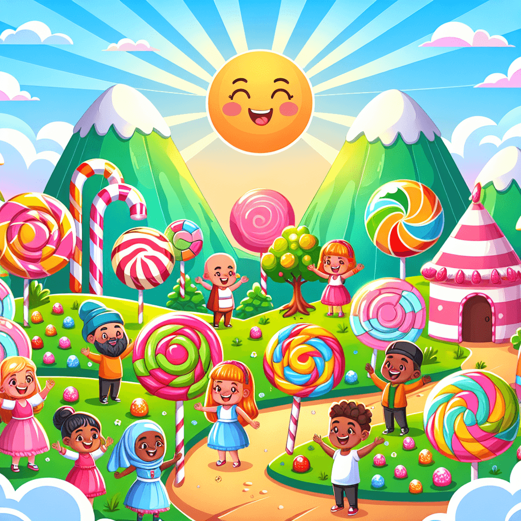 Silly Candy Land Paint By Numbers