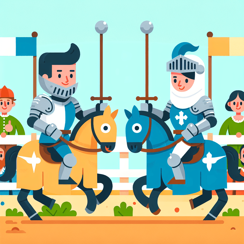 Brave Knights' Tournament Painting By Numbers Kit