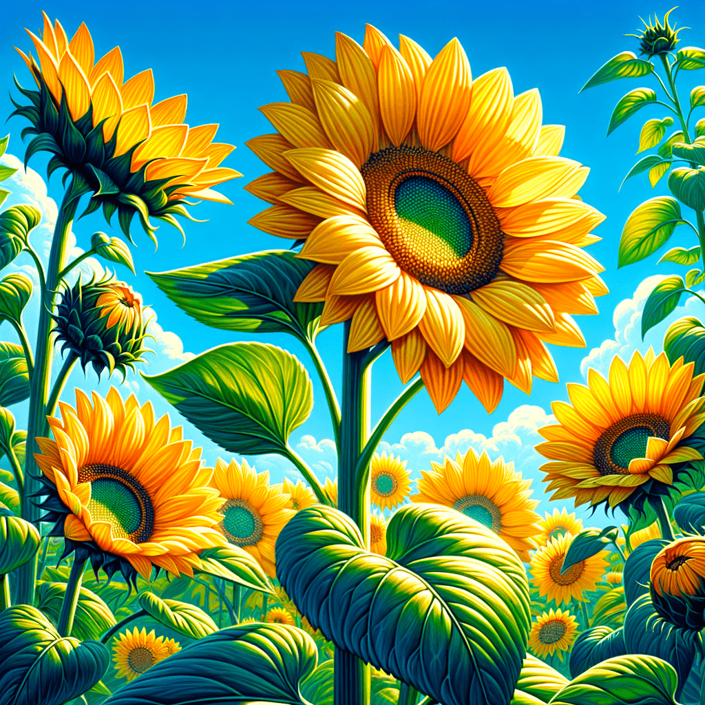 Radiant Sunflower Delight Paint By Number