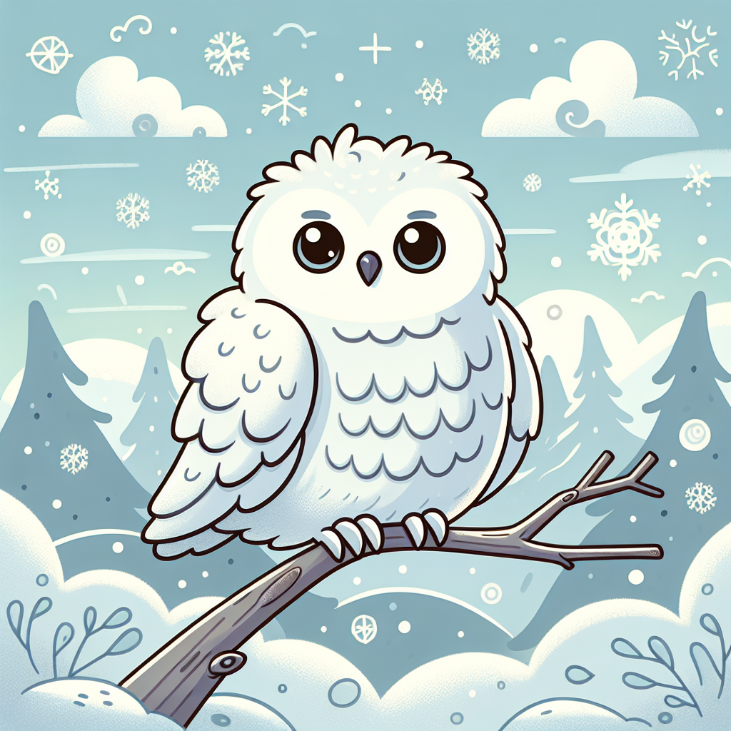 Friendly Snowy Owl Paint By Numbers Art