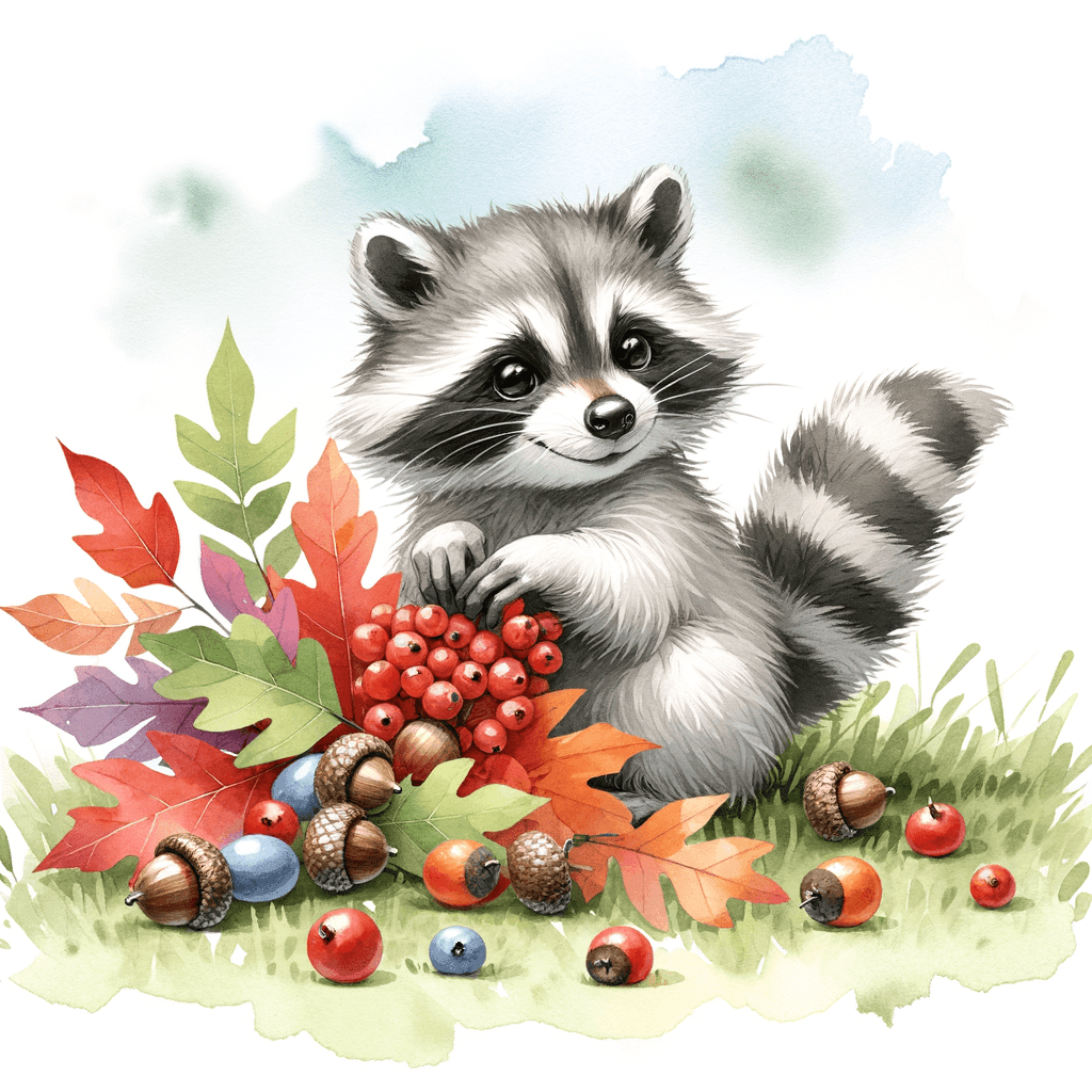 Cheerful Raccoon - DIY Painting By Numbers Kit