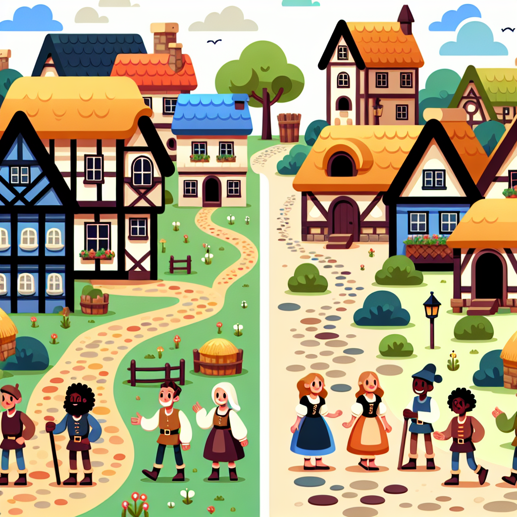 Medieval Fairytale Village Paint By Numbers Kits