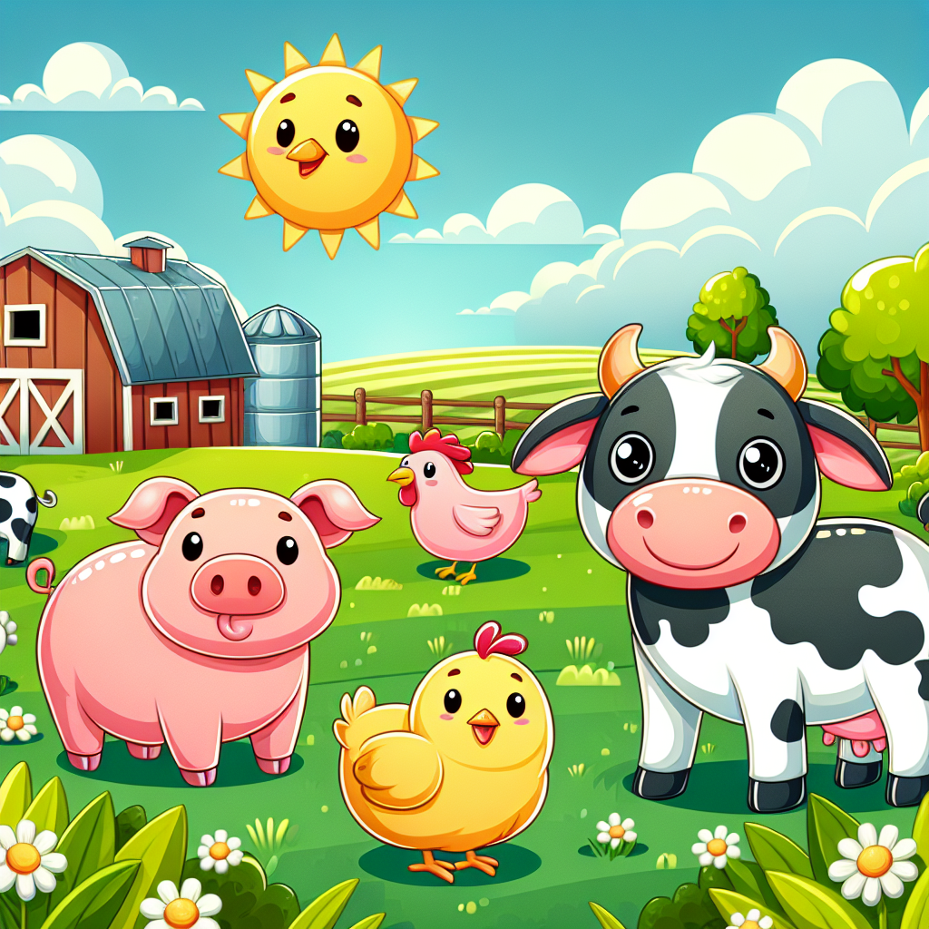 Fanciful Farmyard Frolic Paint By Numbers Art